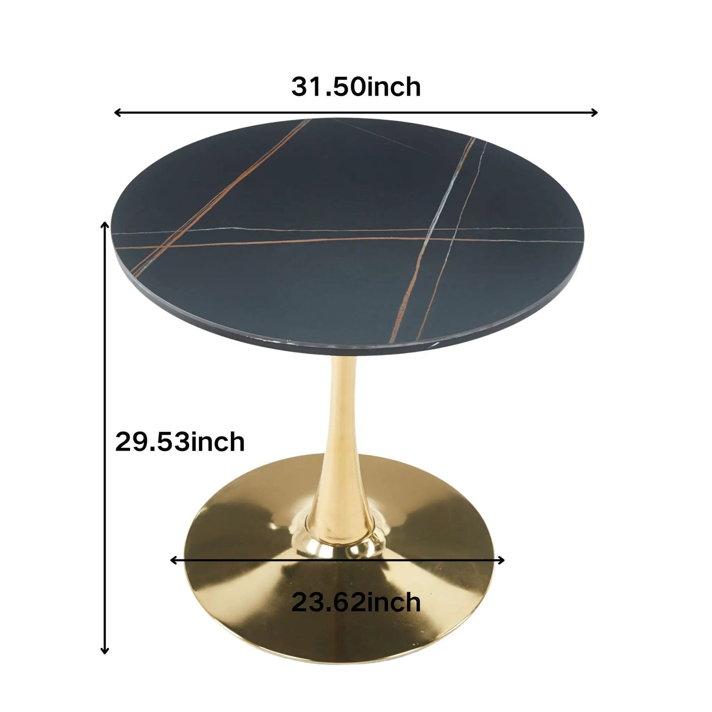 Mid-Century Tulip Table With Round Top and Pedestal Base by HouseOfZazla