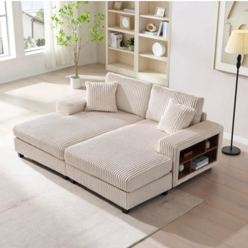 Convertible Sectional Sofa, Sleeper Oversized Living Room Lounge by Unique Piece Furniture