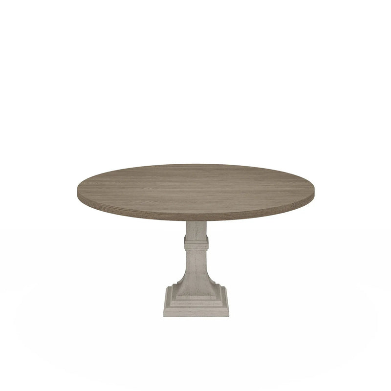 Tannen - Round Dining Table - White And Gray by Unique Piece Furniture