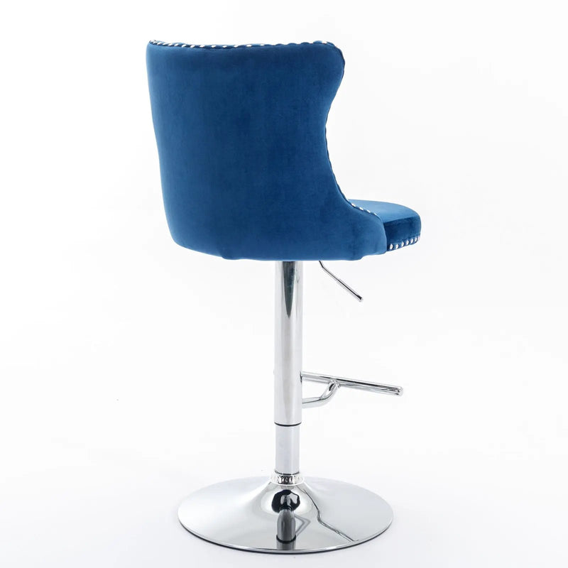 Swivel Adjustable Height Barstools Set of 2 by HouseOfZazla