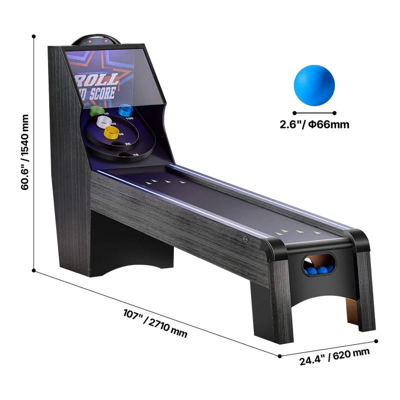 9FT Roll And Score Game Table With Automatic Ball Return (SAK49172) by SAKSBY WHOLESALE