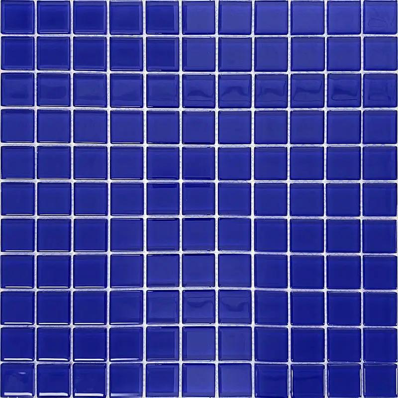Cobalt Blue 12x12 Glossy Square Glass Mosaic Tile (10 pack, 9.67 sq ft/case) by Apollo Tile