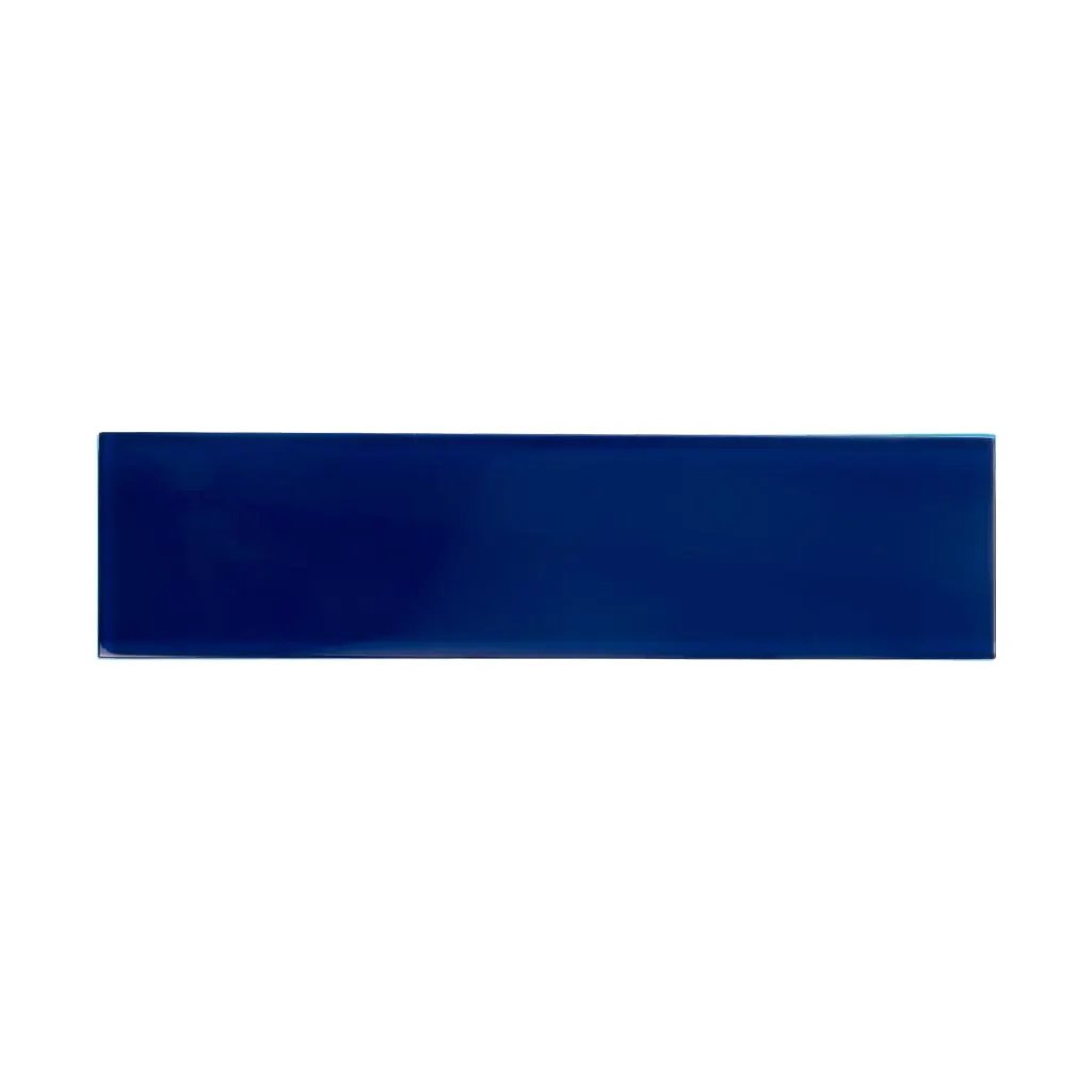 Cobalt Blue 4x16 Glossy Subway Glass Tile (12 pack, 5.33 sq ft/case) by Apollo Tile