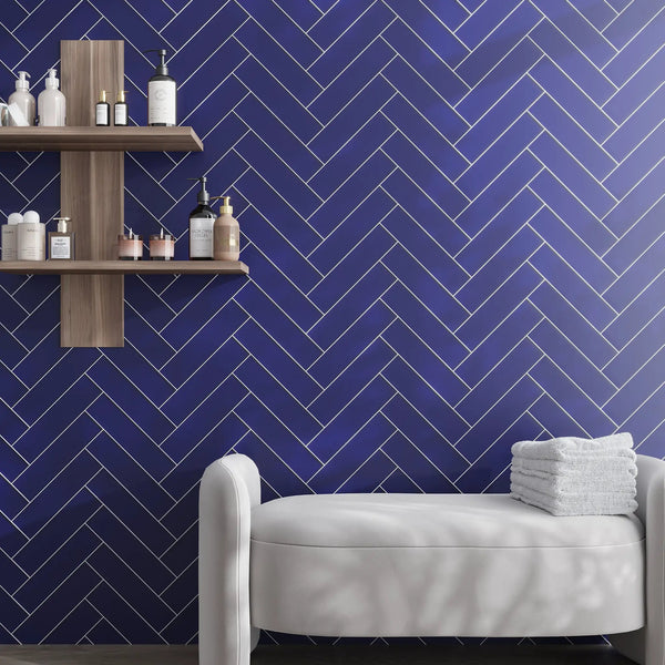 Cobalt Blue 3x12 Matte Subway Glass Tile (20 pack, 5 sq ft/case)