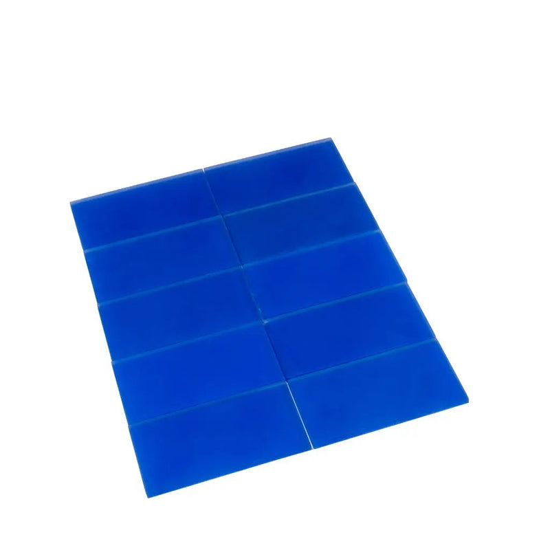 Cobalt Blue 3x6 Matte Subway Glass Tile (40 pack, 5 sq ft/case) by Apollo Tile