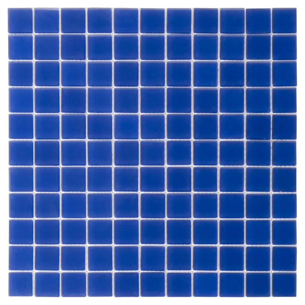 Cobalt Blue 12x12 Matte Square Glass Mosaic Tile (10 pack, 9.67 sq ft/case) by Apollo Tile