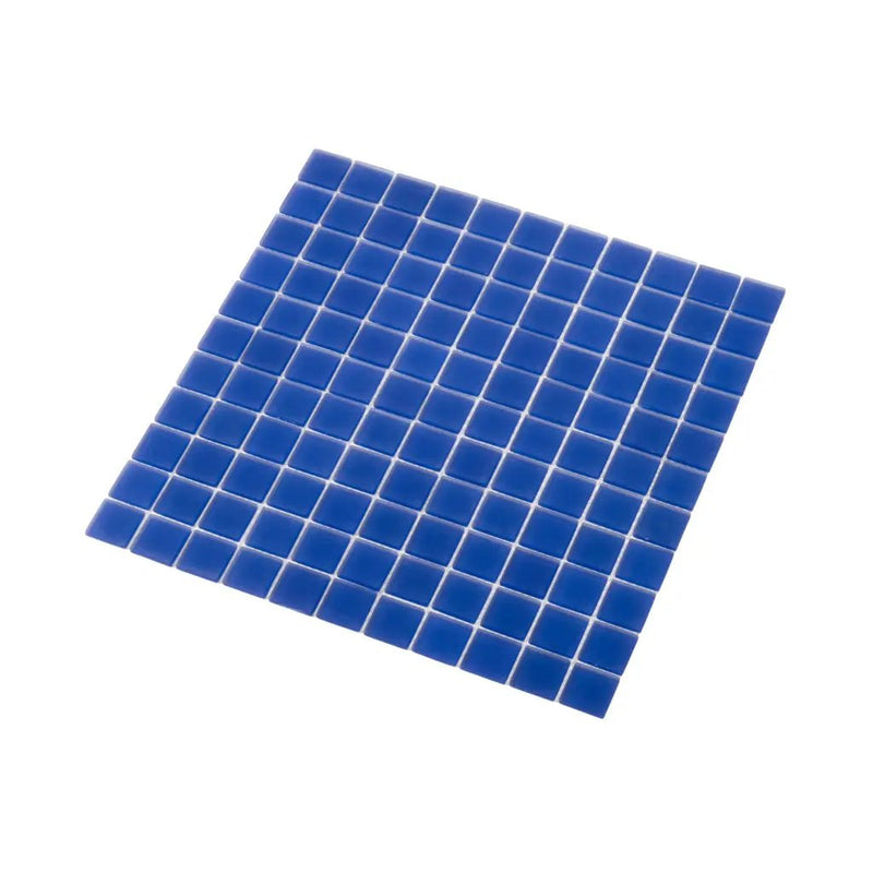Cobalt Blue 12x12 Matte Square Glass Mosaic Tile (10 pack, 9.67 sq ft/case) by Apollo Tile