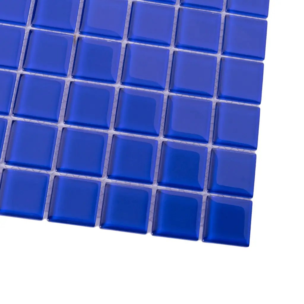 Cobalt Blue 12x12 Glossy Square Glass Mosaic Tile (10 pack, 9.67 sq ft/case) by Apollo Tile