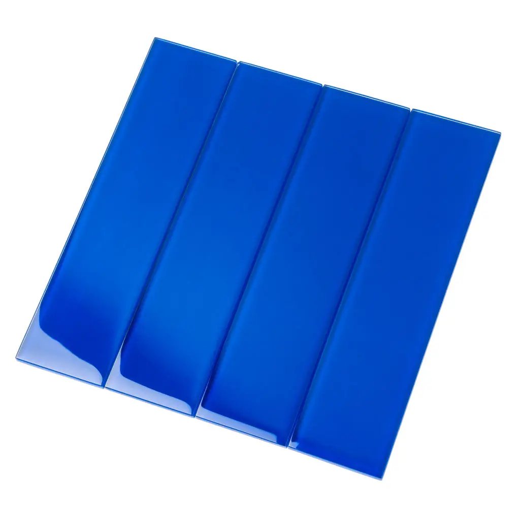 Cobalt Blue 3x12 Glossy Subway Glass Tile (20 pack, 5 sq ft/case) by Apollo Tile