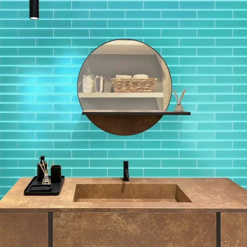 Sky Blue 3x12 Matte Subway Glass Tile (20 pack, 5 sq ft/case) by Apollo Tile