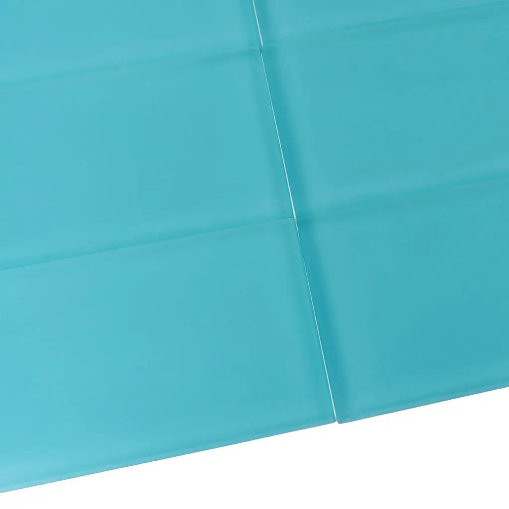 Sky Blue 3x6 Matte Subway Glass Tile (40 pack, 5 sq ft/case) by Apollo Tile