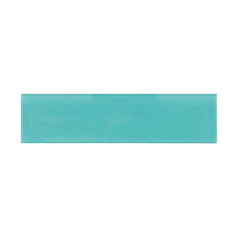 Sky Blue 4x16 Glossy Subway Glass Tile (12 pack, 5.33 sq ft/case) by Apollo Tile