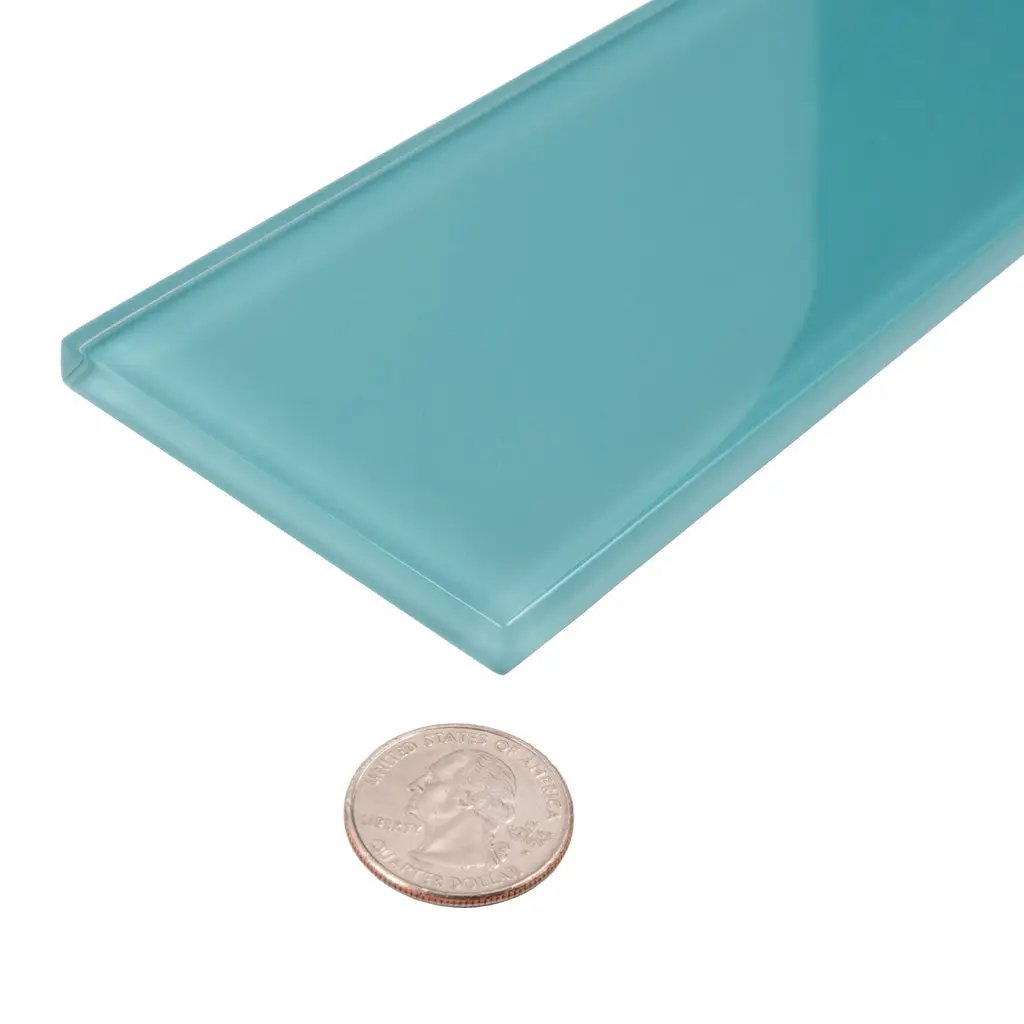 Sky Blue 3x12 Glossy Subway Glass Tile (20 pack, 5 sq ft/case) by Apollo Tile