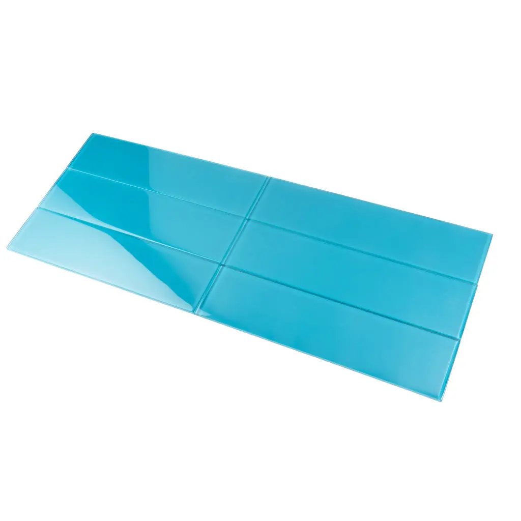 Sapphire Blue 4x16 Glossy Subway Glass Tile (12 pack, 5.33 sq ft/case) by Apollo Tile