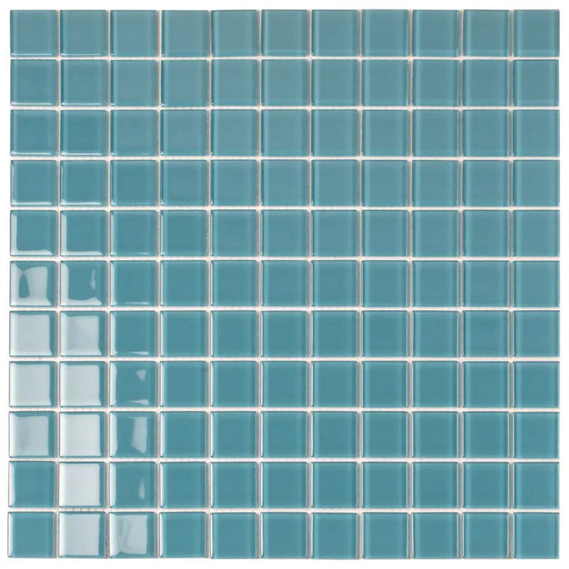 Sapphire Blue 12x12 Glossy Square Glass Mosaic Tile (10 pack, 9.67 sq ft/case) by Apollo Tile