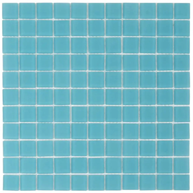 Sapphire Blue 12x12 Matte Square Glass Mosaic Tile (10 pack, 9.67 sq ft/case) by Apollo Tile