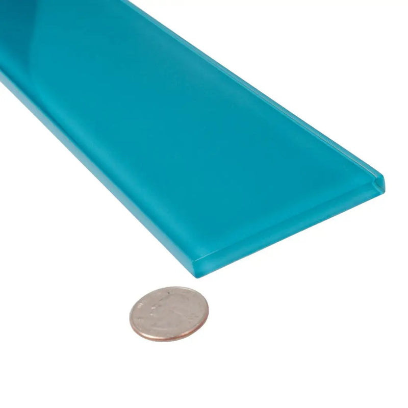 Sapphire Blue 3x12 Glossy Subway Glass Tile (20 pack, 5 sq ft/case) by Apollo Tile