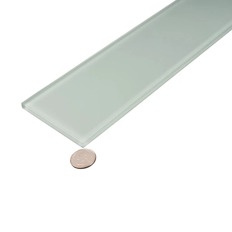 Blizzard Blue 4x16 Glossy Subway Glass Tile (12 pack, 5.33 sq ft/case) by Apollo Tile