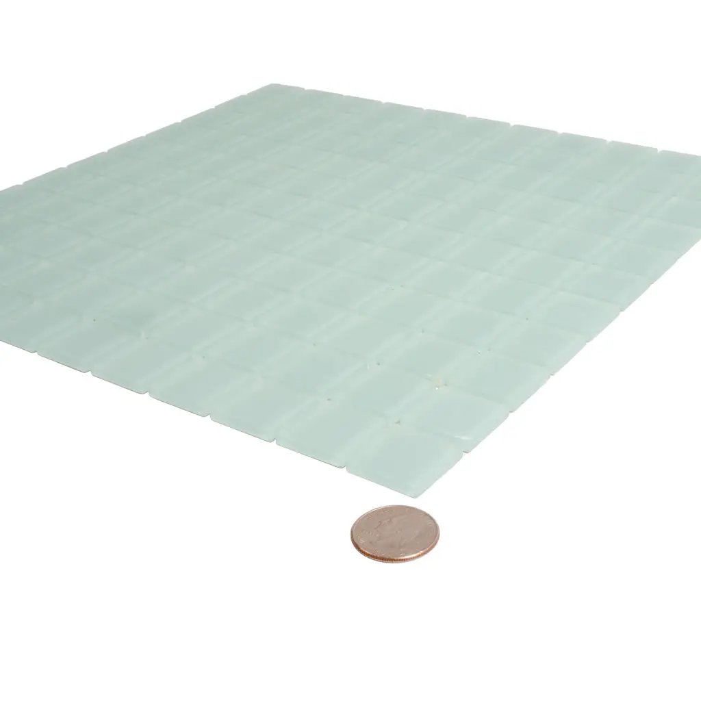Blizzard Blue 12x12 Matte Square Glass Mosaic Tile (10 pack, 9.67 sq ft/case)