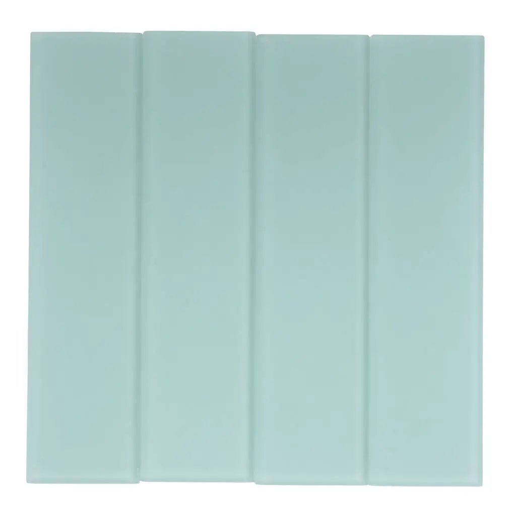 Blizzard Blue 3x12 Matte Subway Glass Tile (20 pack, 5 sq ft/case) by Apollo Tile