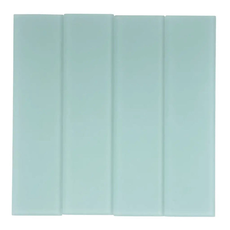 Blizzard Blue 3x12 Matte Subway Glass Tile (20 pack, 5 sq ft/case) by Apollo Tile
