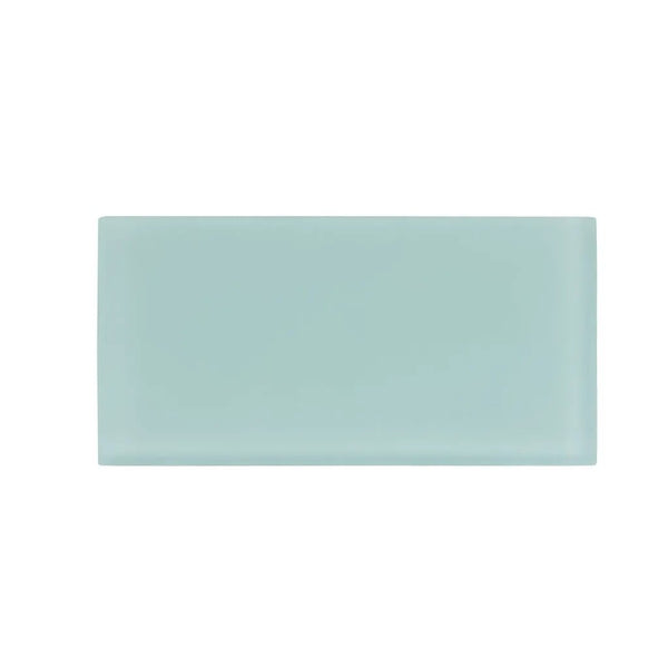 Blizzard Blue 3x6 Matte Subway Glass Tile (40 pack, 5 sq ft/case), photo 2 of 9