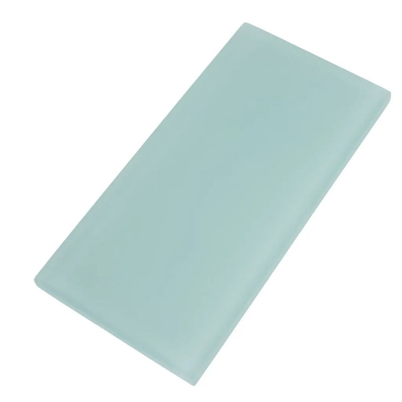 Blizzard Blue 3x6 Matte Subway Glass Tile (40 pack, 5 sq ft/case) by Apollo Tile