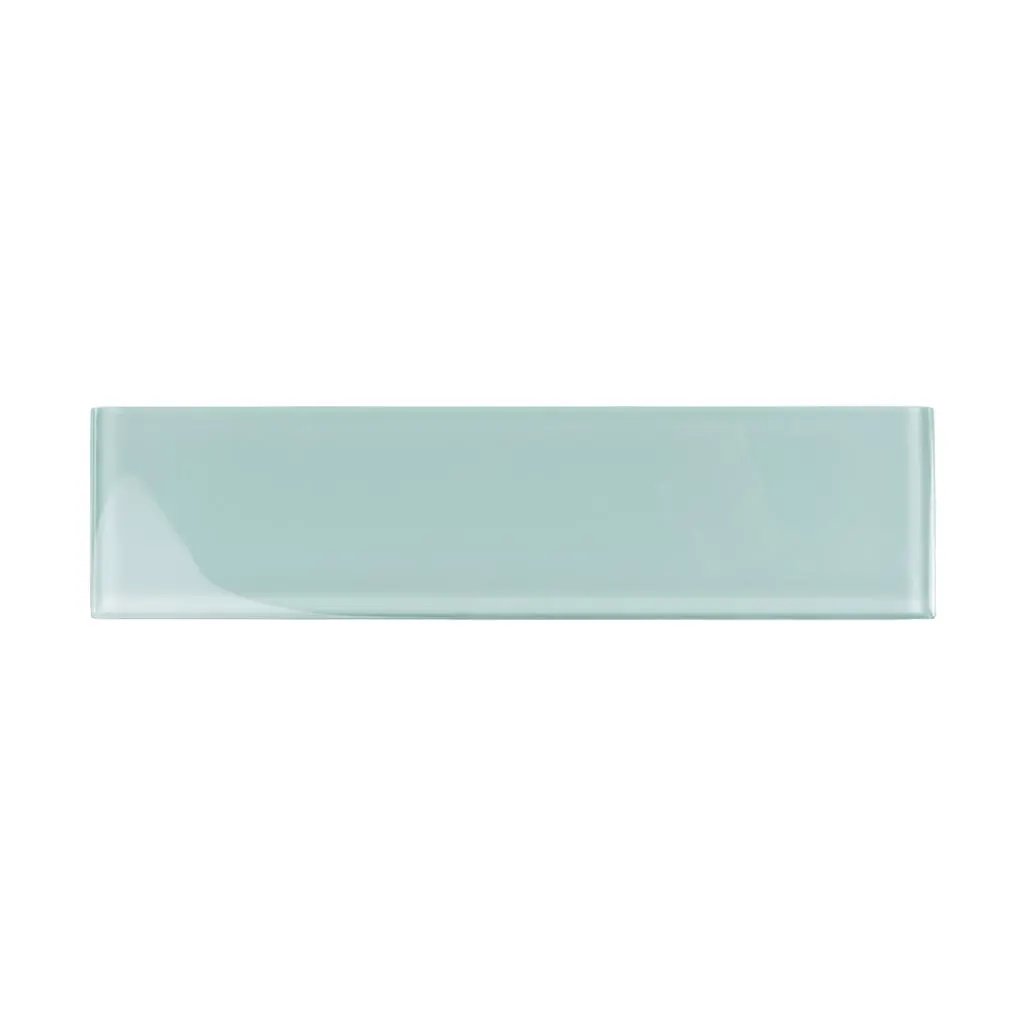 Blizzard Blue 3x12 Glossy Subway Glass Tile (20 pack, 5 sq ft/case) by Apollo Tile