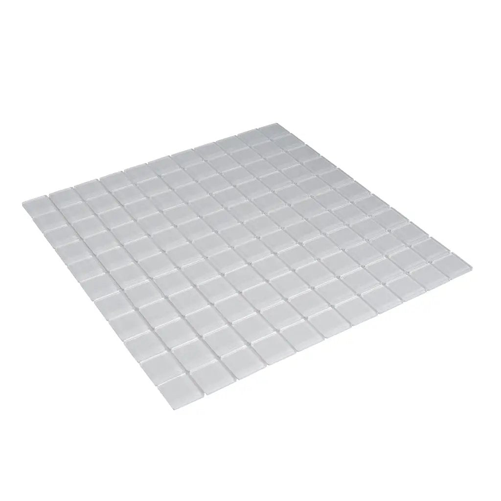 White 12x12 Glossy Square Glass Mosaic Tile (10 pack, 9.67 sq ft/case) by Apollo Tile