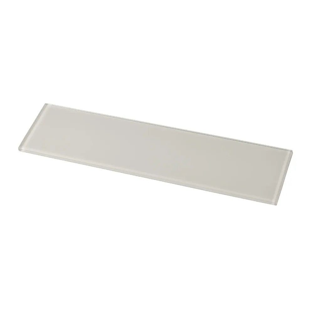 White 4x16 Glossy Subway Glass Tile (12 pack, 5.33 sq ft/case) by Apollo Tile
