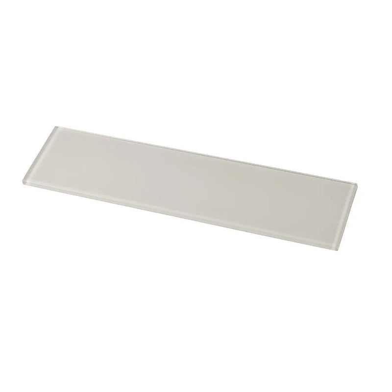 White 4x16 Glossy Subway Glass Tile (12 pack, 5.33 sq ft/case) by Apollo Tile
