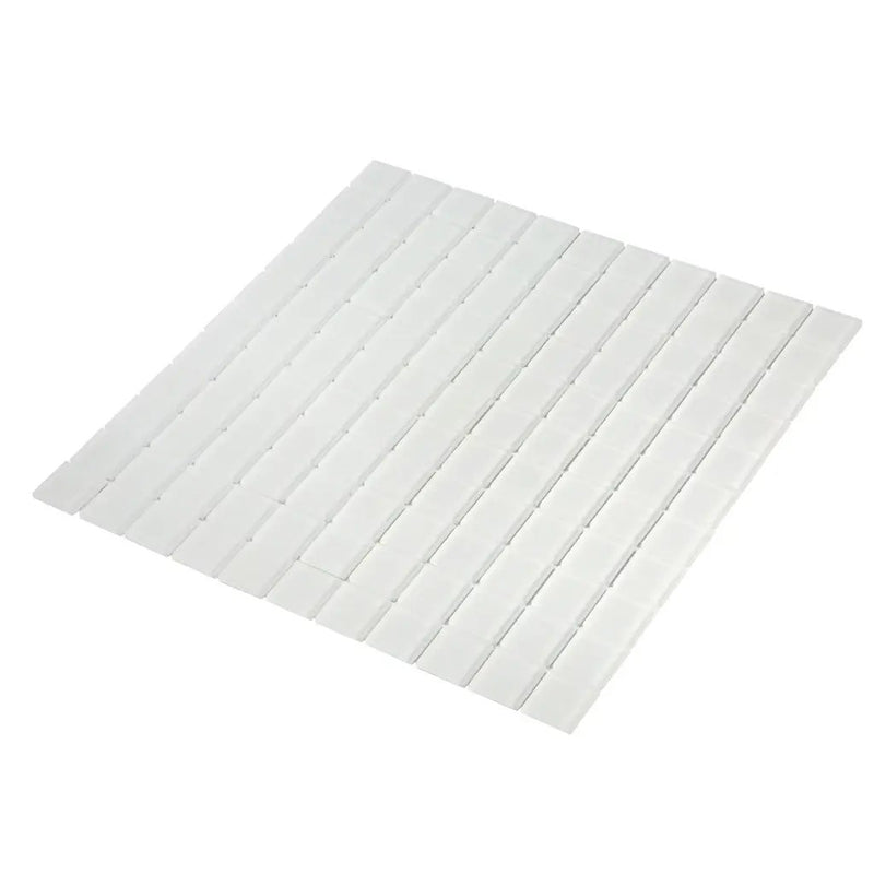 White 12x12 Matte Square Glass Mosaic Tile (10 pack, 9.67 sq ft/case) by Apollo Tile