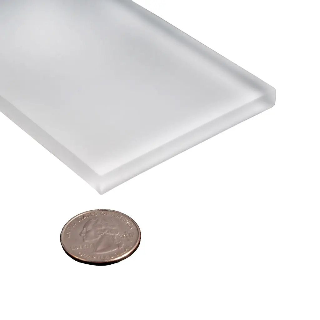 White 3x6 Matte Subway Glass Tile (40 pack, 5 sq ft/case) by Apollo Tile