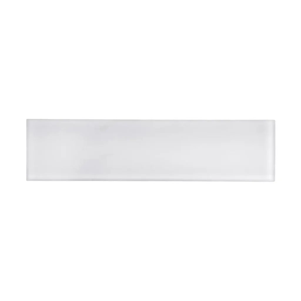 White 3x12 Matte Subway Glass Tile (20 pack, 5 sq ft/case) by Apollo Tile