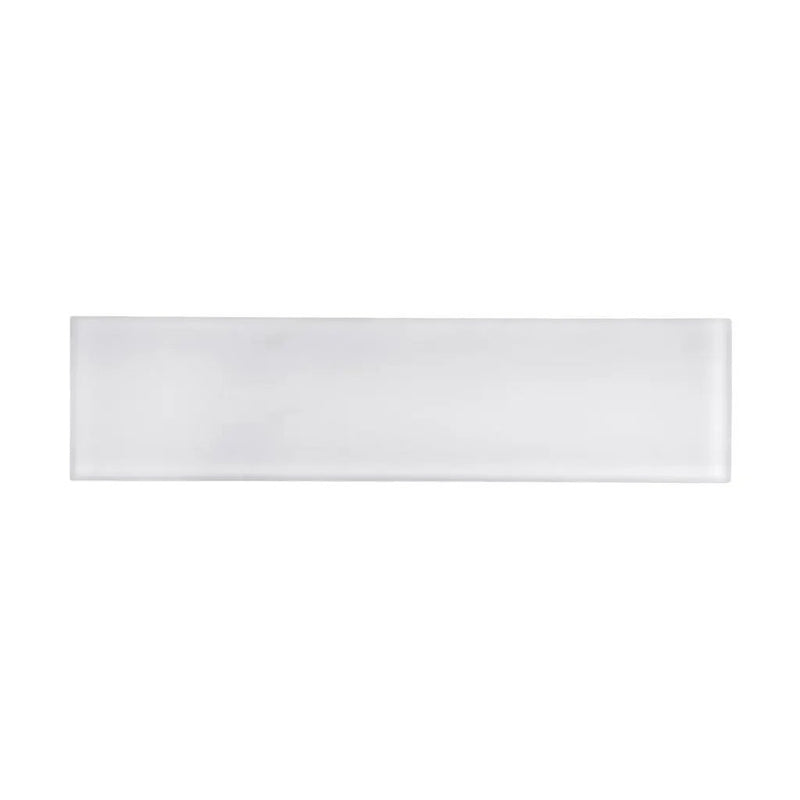 White 3x12 Matte Subway Glass Tile (20 pack, 5 sq ft/case) by Apollo Tile
