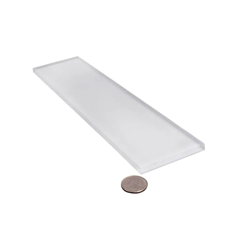 White 3x12 Matte Subway Glass Tile (20 pack, 5 sq ft/case) by Apollo Tile