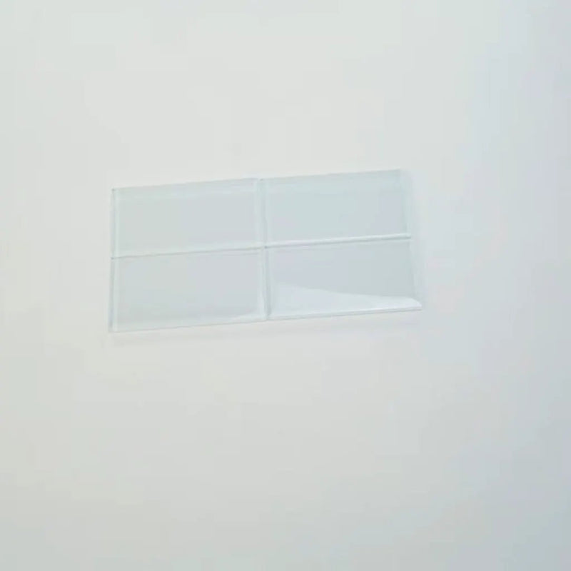 White 3x6 Glossy Subway Glass Tile (40 pack, 5 sq ft/case) by Apollo Tile