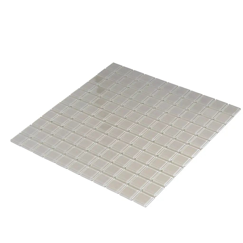 Warm Greige 12x12 Glossy Square Glass Mosaic Tile (10 pack, 9.67 sq ft/case) by Apollo Tile