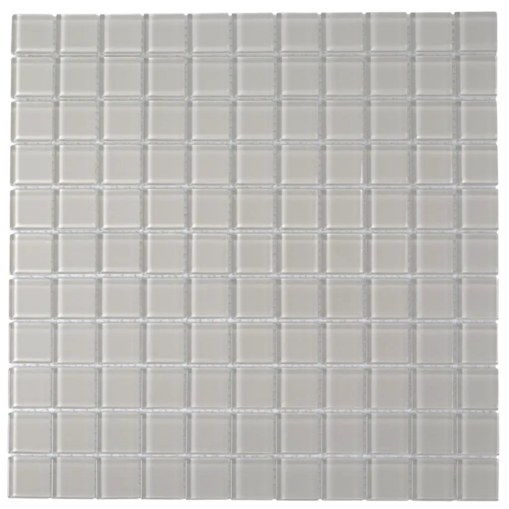 Warm Greige 12x12 Glossy Square Glass Mosaic Tile (10 pack, 9.67 sq ft/case) by Apollo Tile