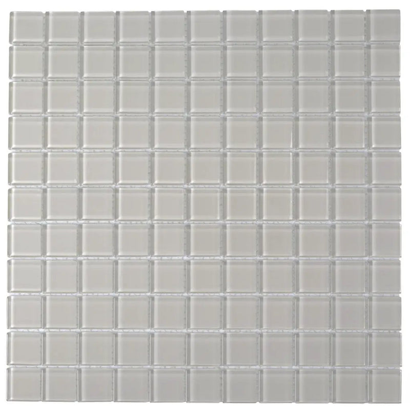 Warm Greige 12x12 Glossy Square Glass Mosaic Tile (10 pack, 9.67 sq ft/case) by Apollo Tile