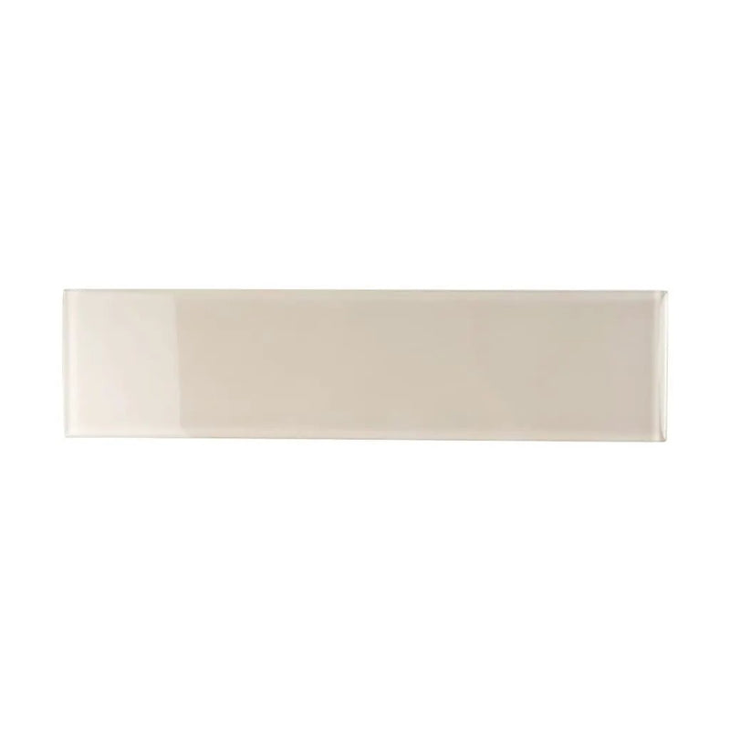 Beige 4x16 Glossy Subway Glass Tile (12 pack, 5.33 sq ft/case) by Apollo Tile