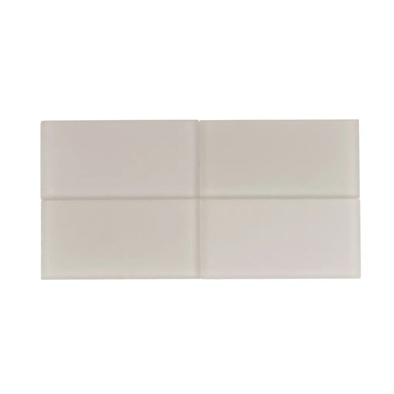 Warm Greige 3x6 Matte Subway Glass Tile (40 pack, 5 sq ft/case) by Apollo Tile