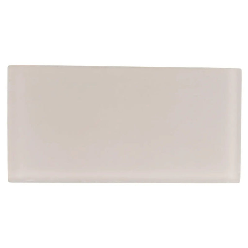 Warm Greige 3x6 Matte Subway Glass Tile (40 pack, 5 sq ft/case) by Apollo Tile
