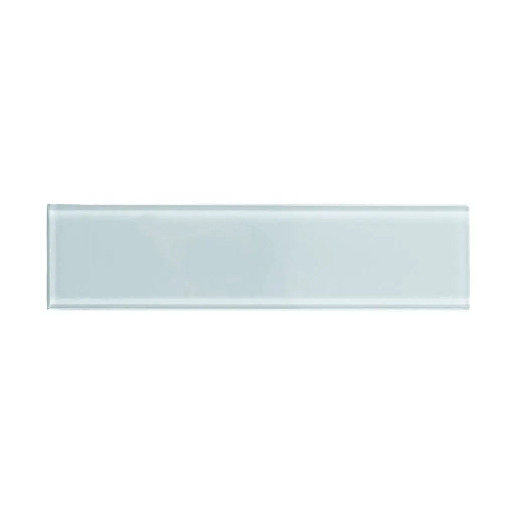 Gray 4x16 Subway Glossy Glass Tile (12 pack, 5.33 sq ft/case) by Apollo Tile