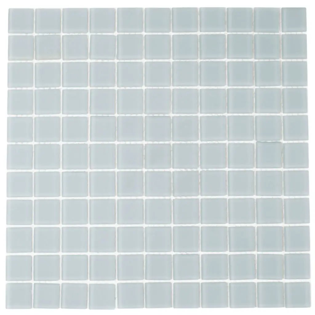 Gray 12x12 Matte Square Glass Mosaic Tile (10 pack, 9.67 sq ft/case) by Apollo Tile