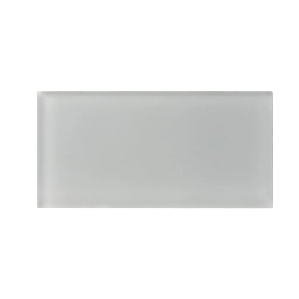 Gray 3x6 Matte Subway Glass Tile (40 pack, 5 sq ft/case) by Apollo Tile