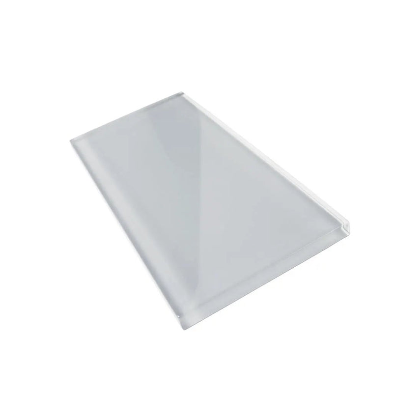 Gray 3x6 Glossy Subway Glass Tile (40 pack, 5 sq ft/case) by Apollo Tile