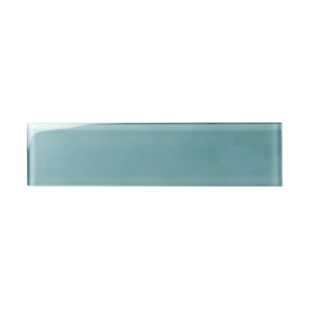 Stone Blue 3x12 Glossy Subway Glass Tile (20 pack, 5 sq ft/case) by Apollo Tile
