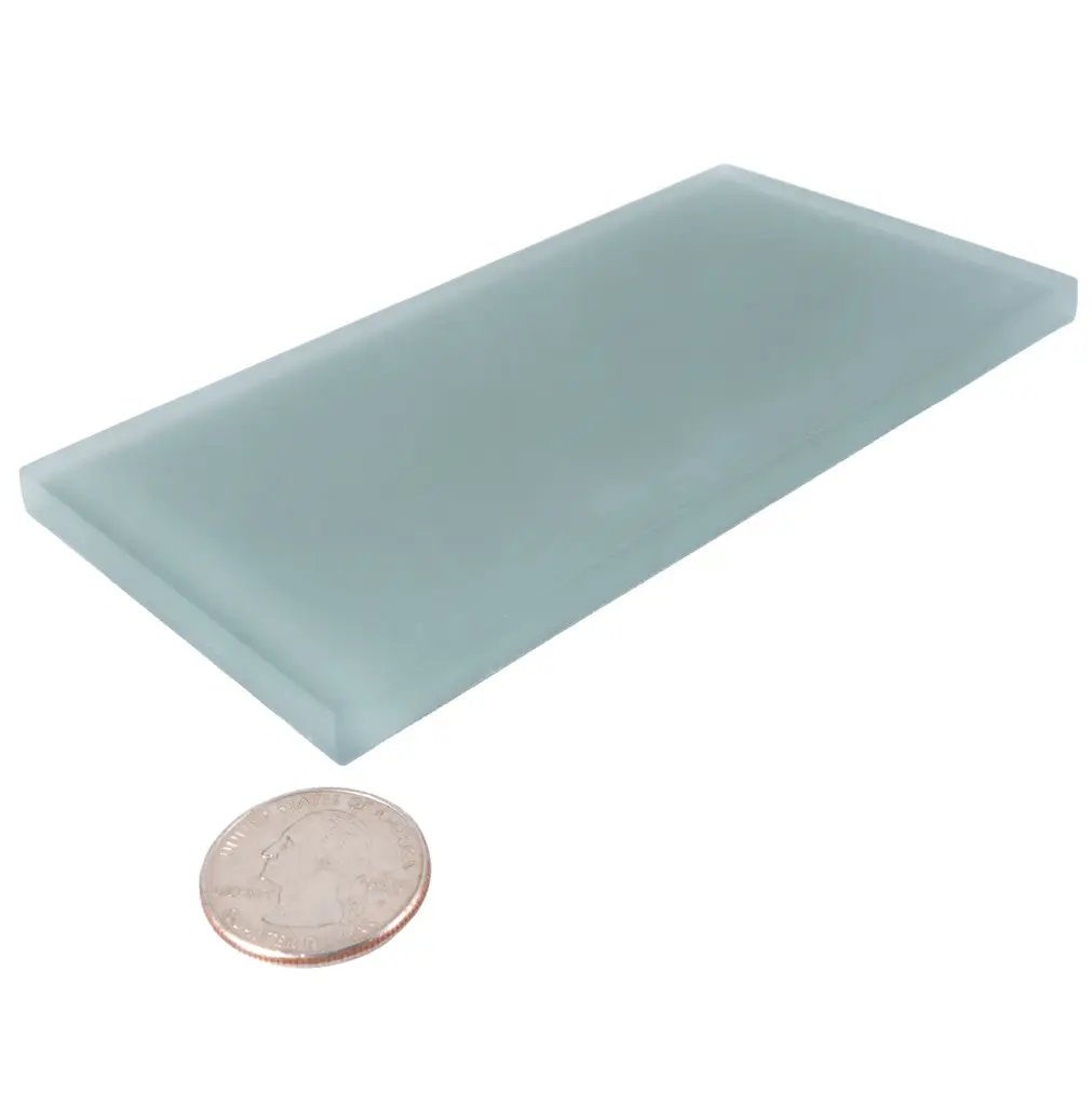 Stone Blue 3x6 Matte Subway Glass Tile (40 pack, 5 sq ft/case) by Apollo Tile