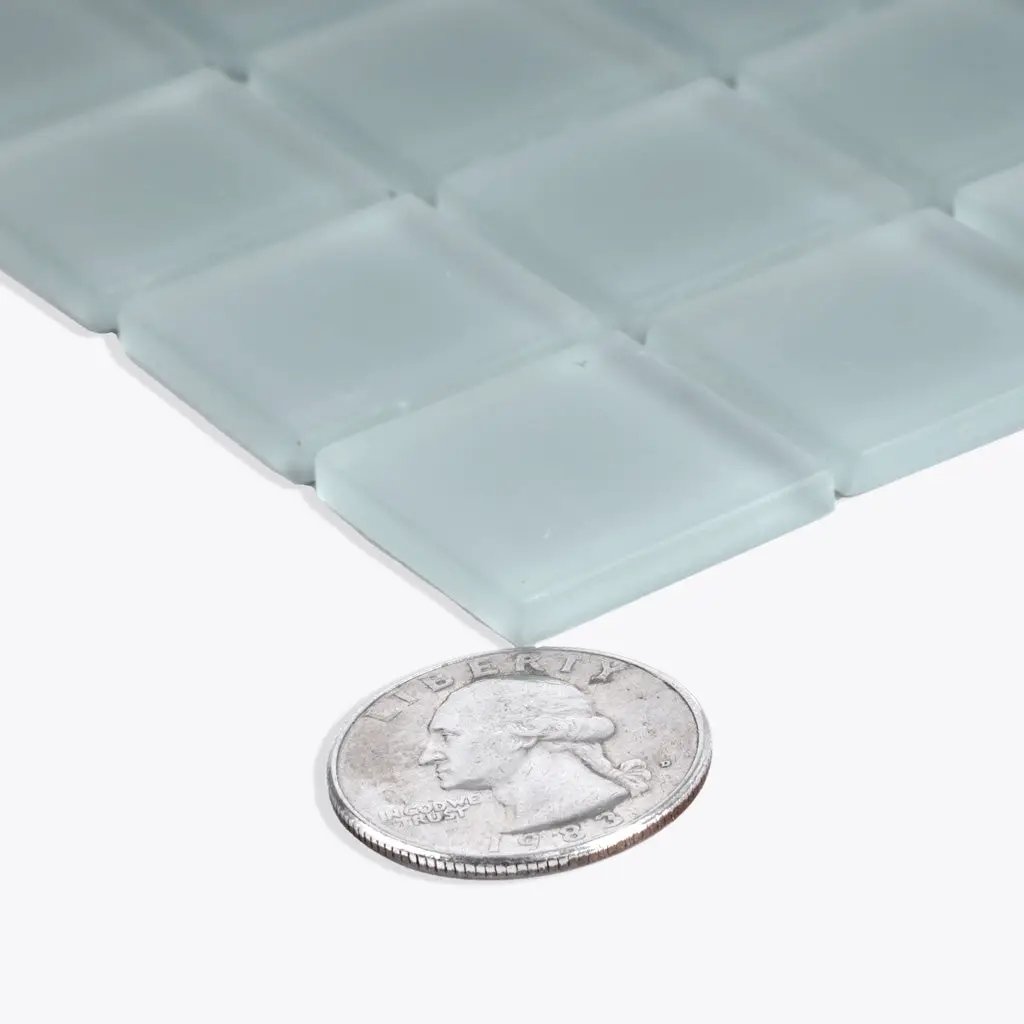 Stone Blue 12x12 Matte Square Glass Mosaic Tile (10 pack, 9.67 sq ft/case) by Apollo Tile